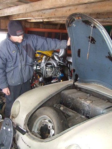 Grille de capot-moteur, bombée, 356 Cabriolet